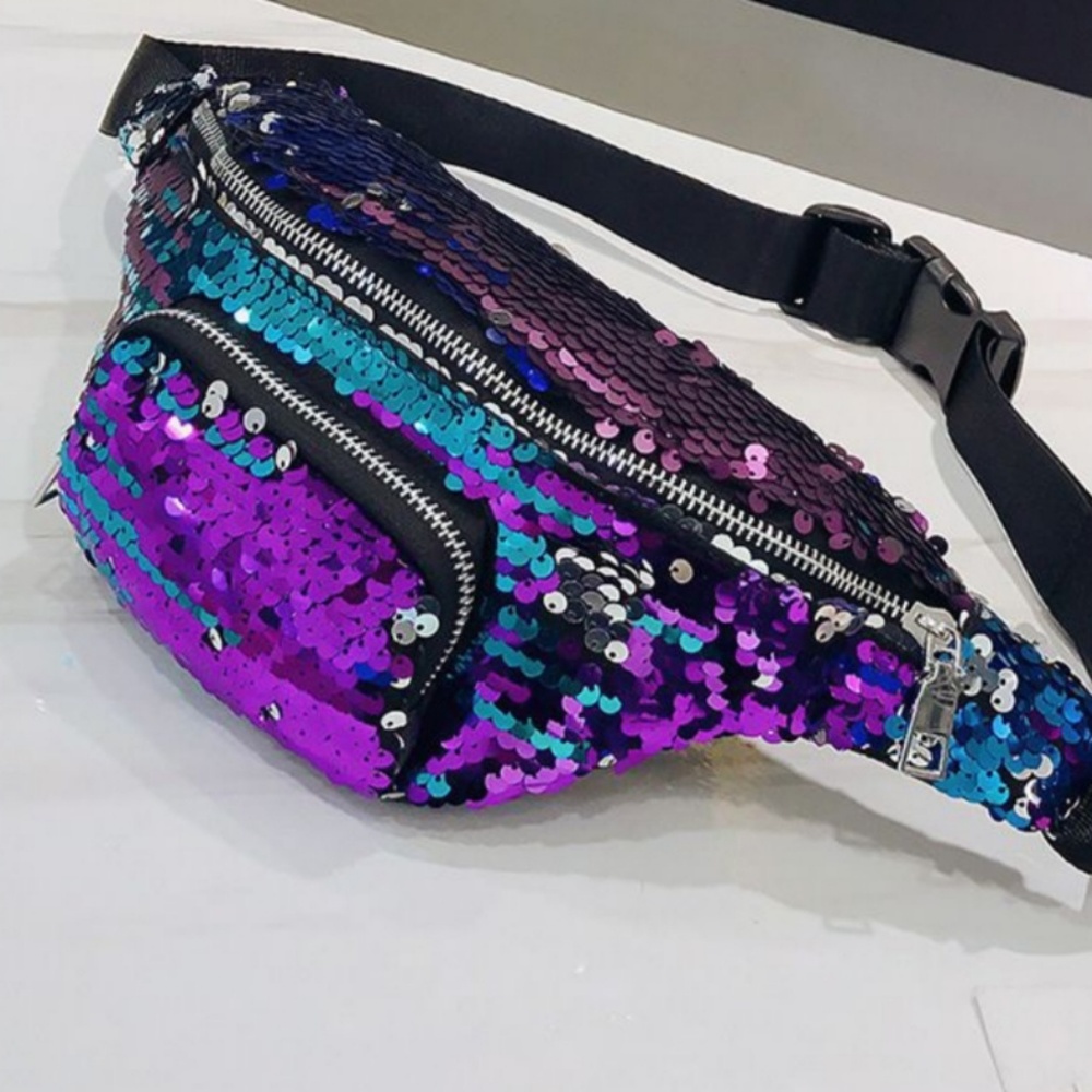 Colorful Sequin Fanny Pack - Picture 2 of 3